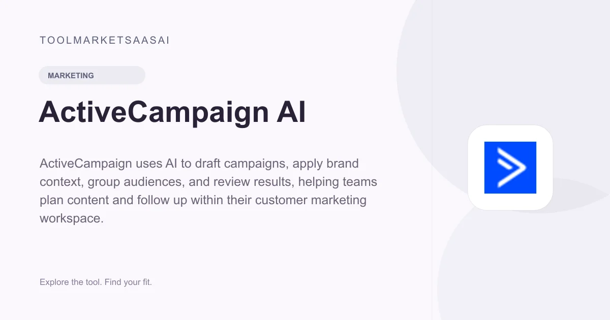 Editorial illustration for ActiveCampaign AI