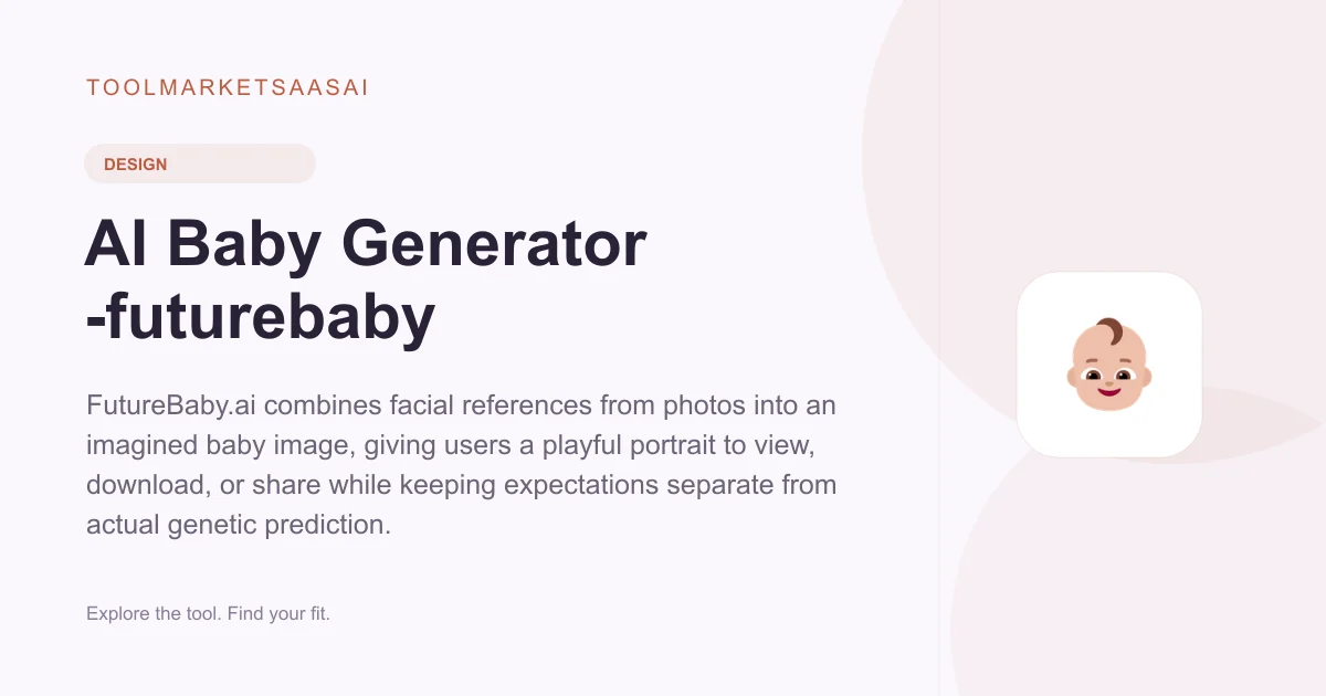Editorial illustration for AI Baby Generator -futurebaby