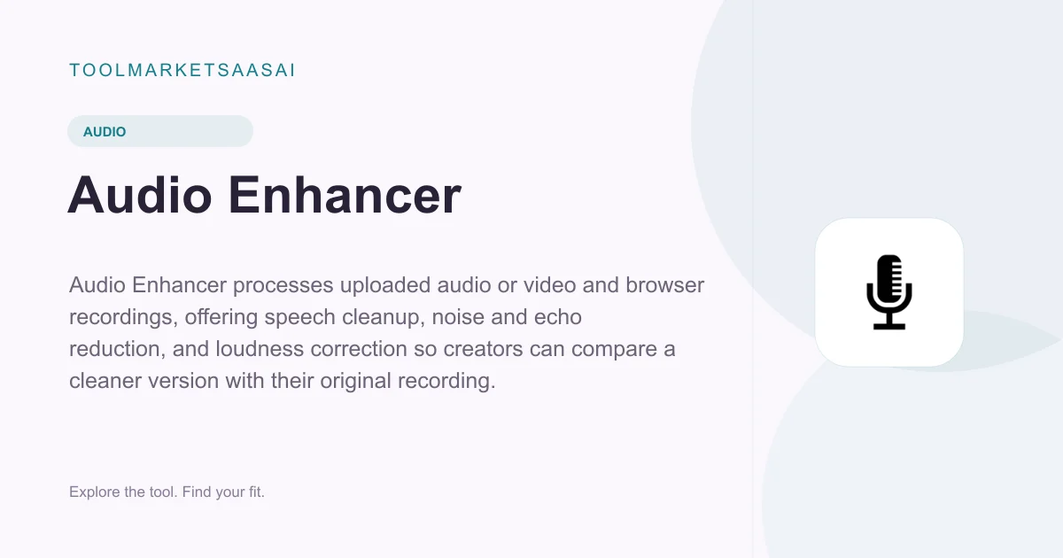 Editorial illustration for Audio Enhancer