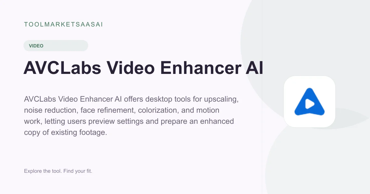 Editorial illustration for AVCLabs Video Enhancer AI
