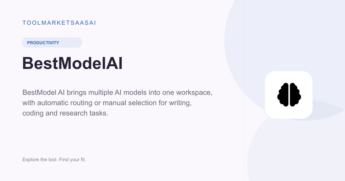 Editorial illustration for BestModelAI