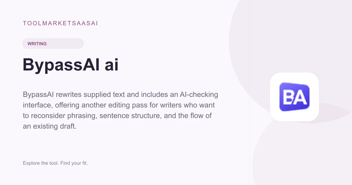 Editorial illustration for BypassAI ai