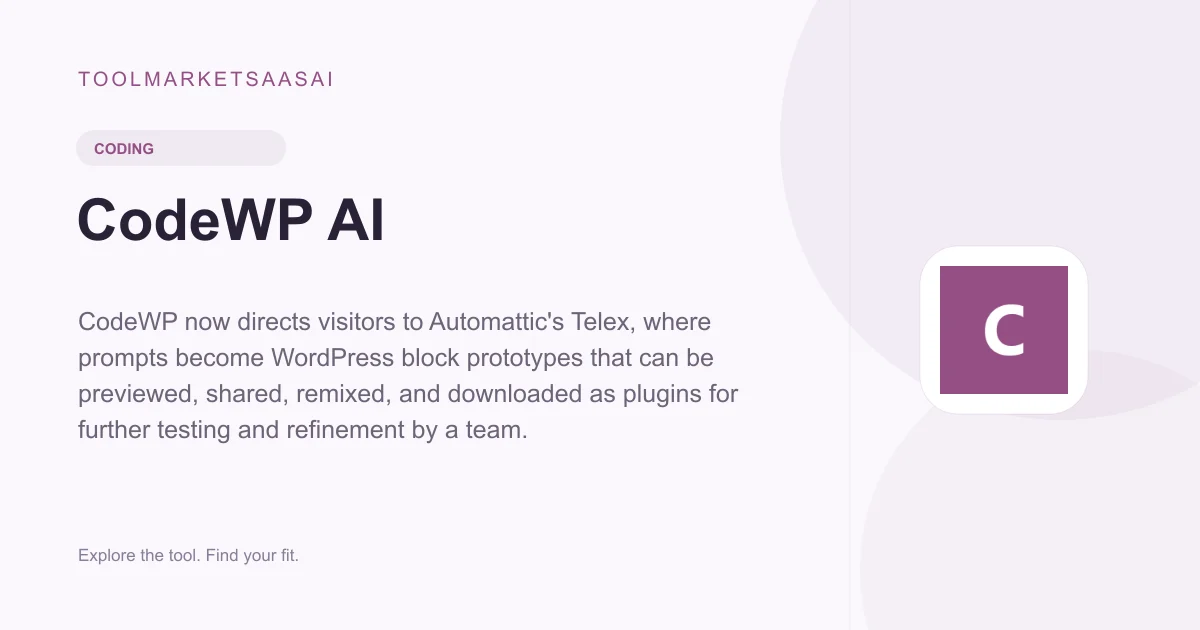Editorial illustration for CodeWP AI