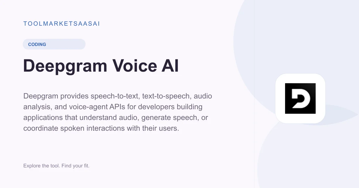 Editorial illustration for Deepgram Voice AI