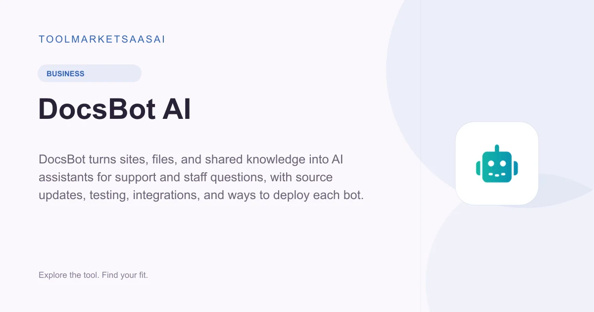 Editorial illustration for DocsBot AI