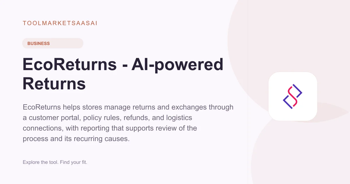 Editorial illustration for EcoReturns - AI-powered Returns