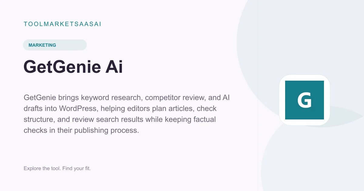 Editorial illustration for GetGenie Ai