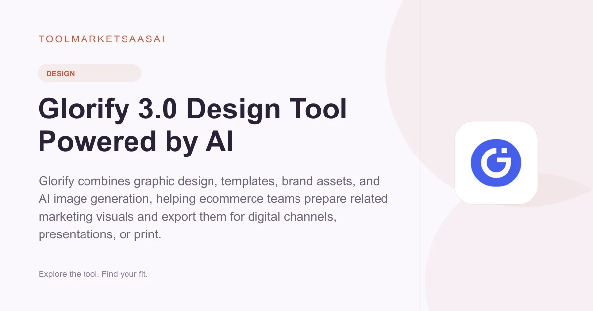 Editorial illustration for Glorify 3.0 Design Tool Powered by AI