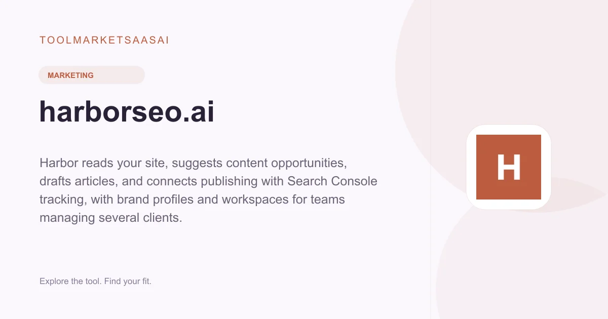 Editorial illustration for harborseo.ai