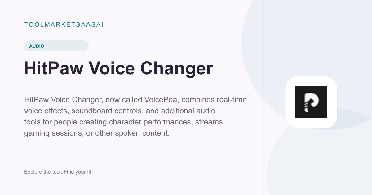Editorial illustration for HitPaw Voice Changer