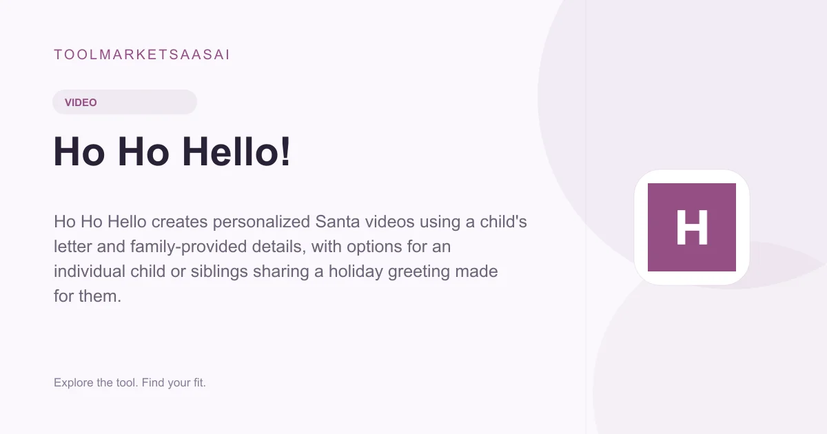 Editorial illustration for Ho Ho Hello!