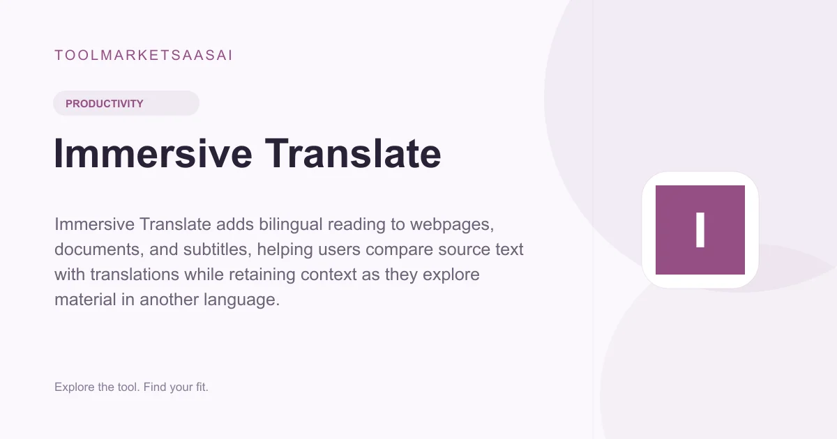 Editorial illustration for Immersive Translate