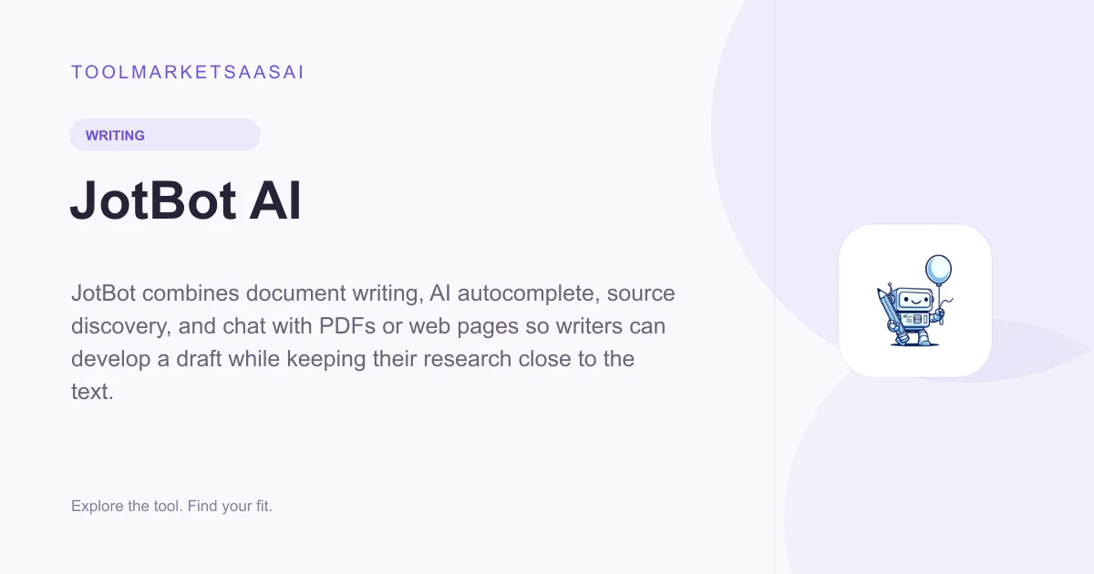 Editorial illustration for JotBot AI