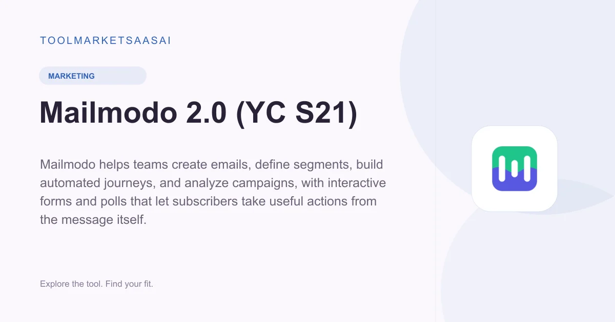 Editorial illustration for Mailmodo 2.0 (YC S21)