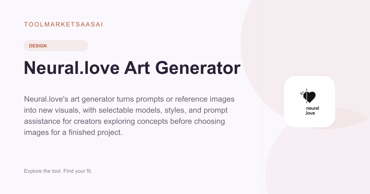 Editorial illustration for Neural.love Art Generator
