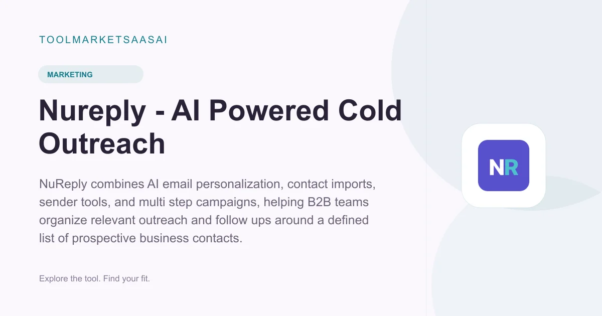 Editorial illustration for Nureply - AI Powered Cold Outreach