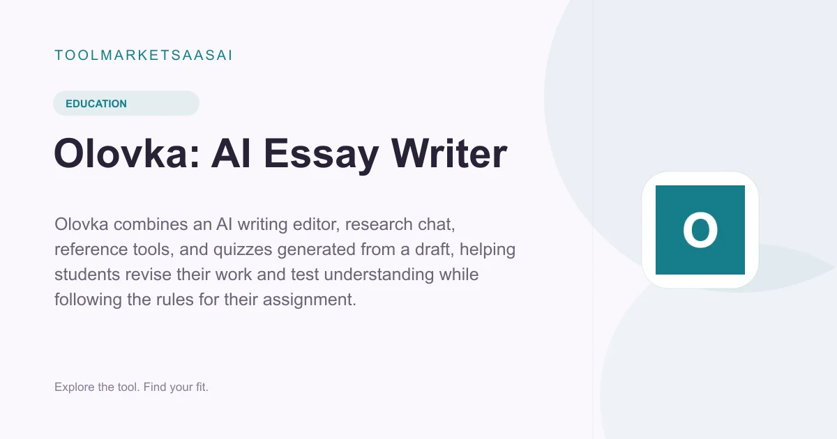 Editorial illustration for Olovka: AI Essay Writer
