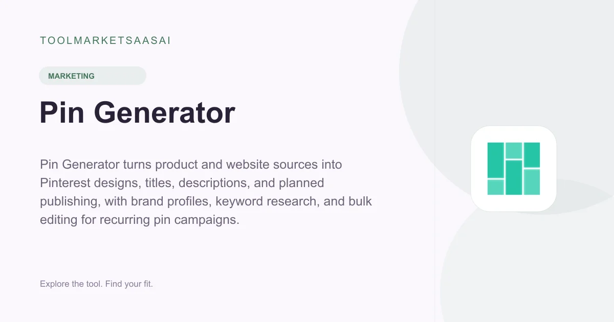 Editorial illustration for Pin Generator