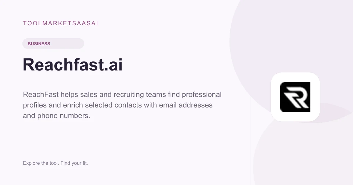 Editorial illustration for Reachfast.ai