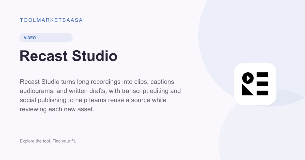 Editorial illustration for Recast Studio