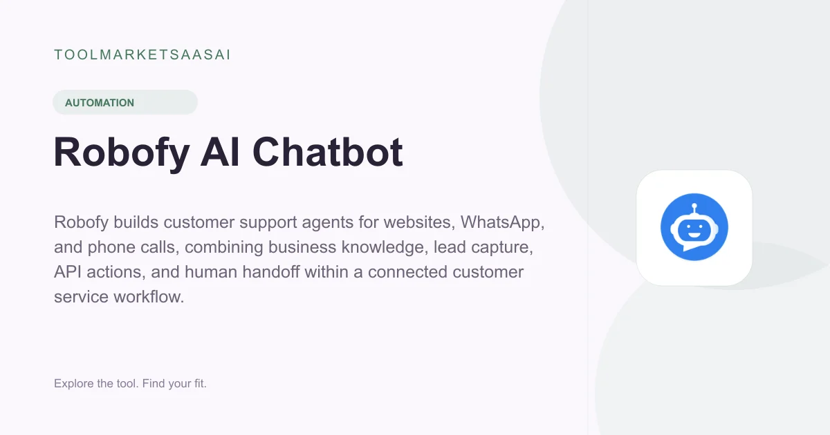 Editorial illustration for Robofy AI Chatbot