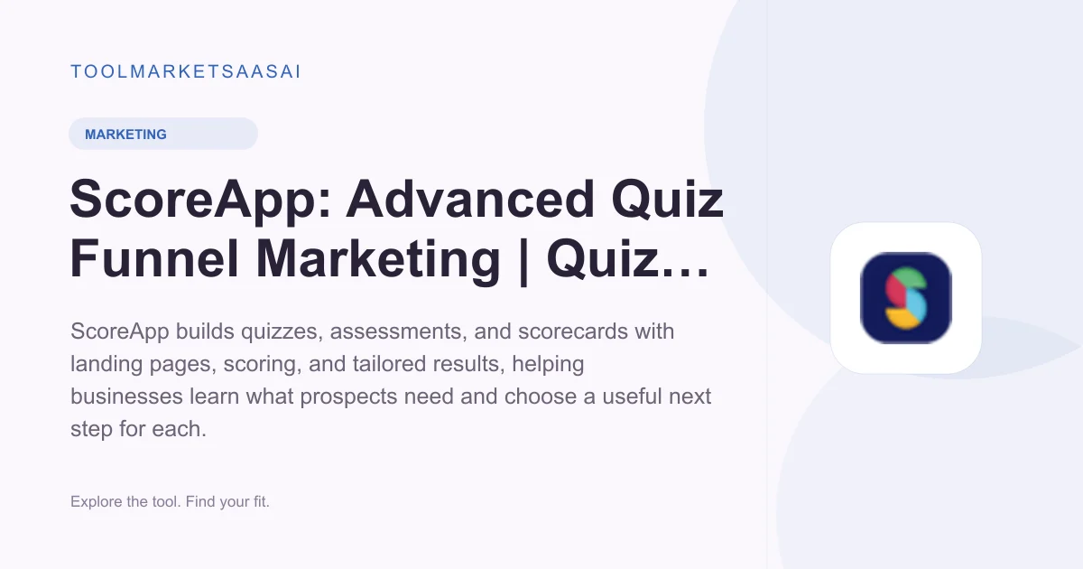 Editorial illustration for ScoreApp: Advanced Quiz Funnel Marketing | Quiz Software
