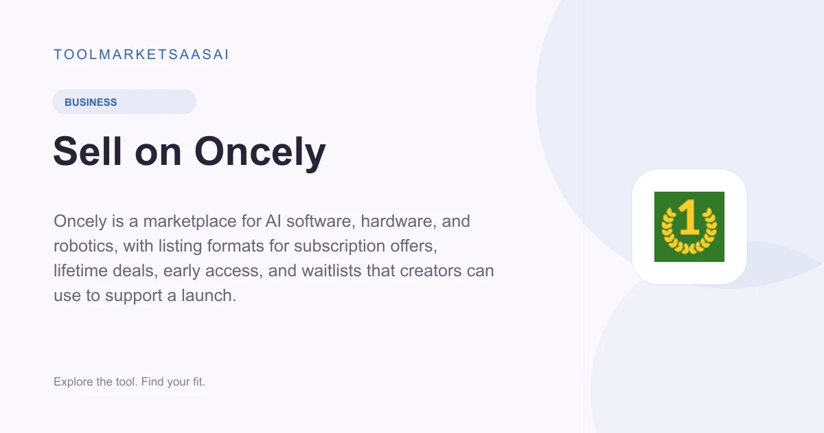 Editorial illustration for Sell on Oncely