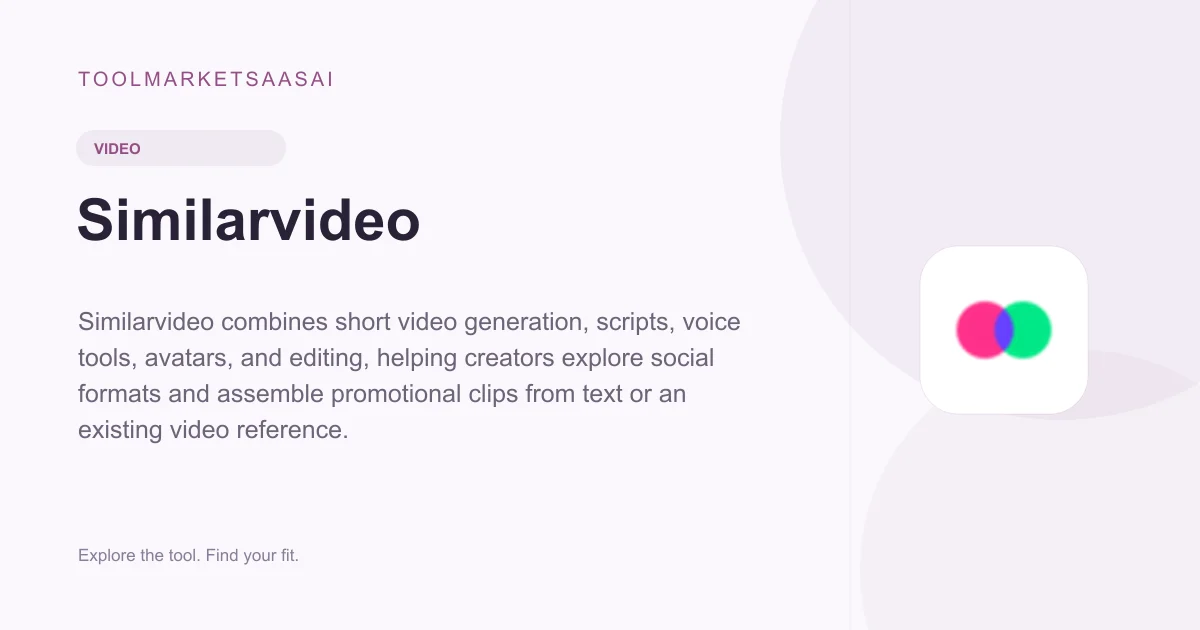 Editorial illustration for Similarvideo