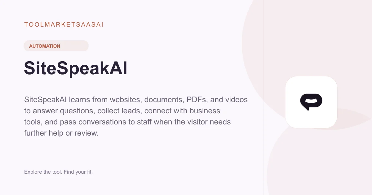 Editorial illustration for SiteSpeakAI