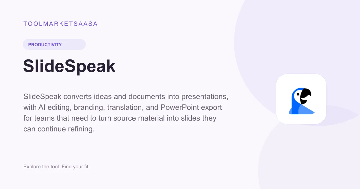 Editorial illustration for SlideSpeak