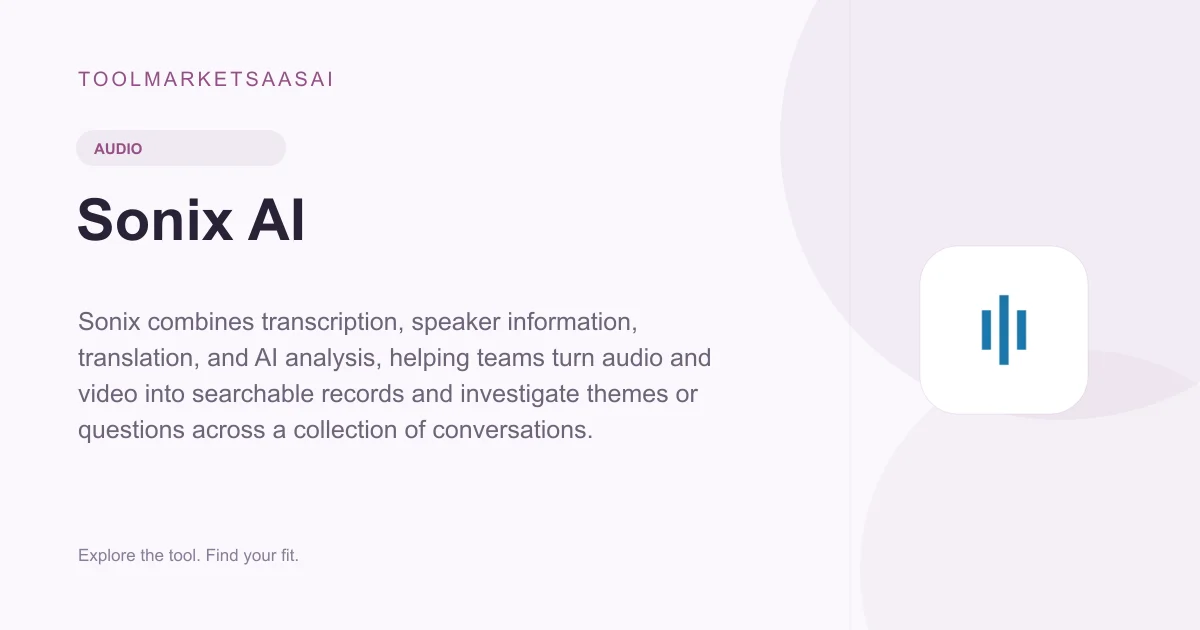 Editorial illustration for Sonix AI