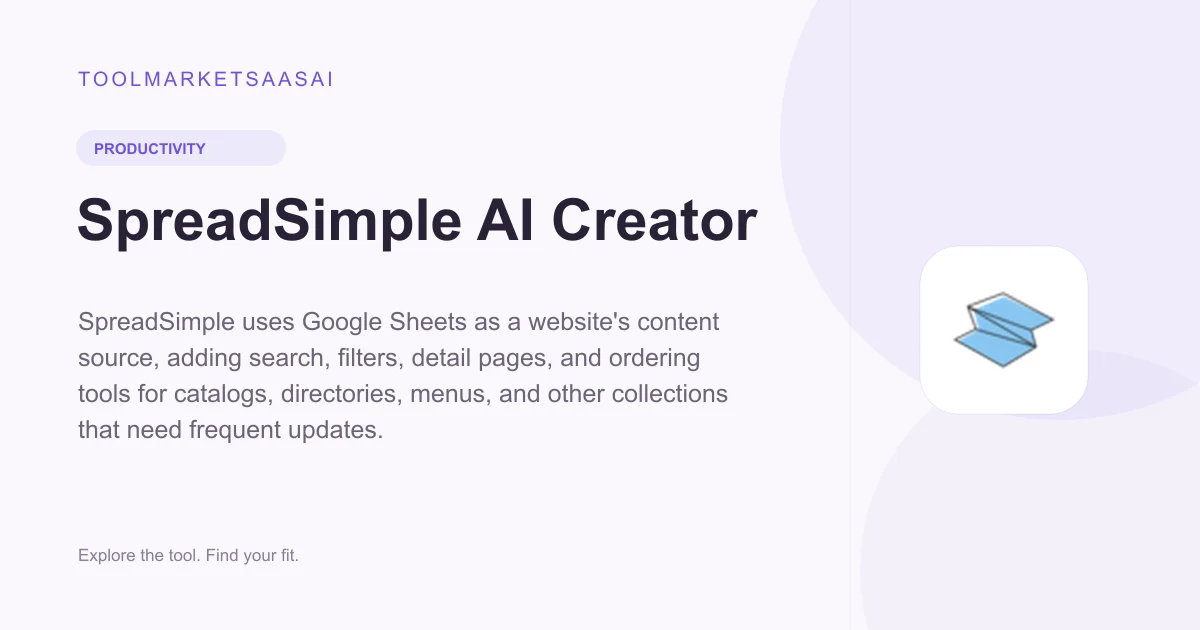 Editorial illustration for SpreadSimple AI Creator