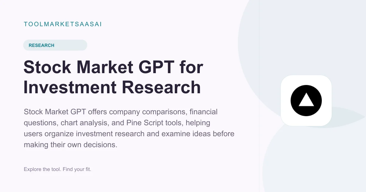 Editorial illustration for Stock Market GPT for Investment Research