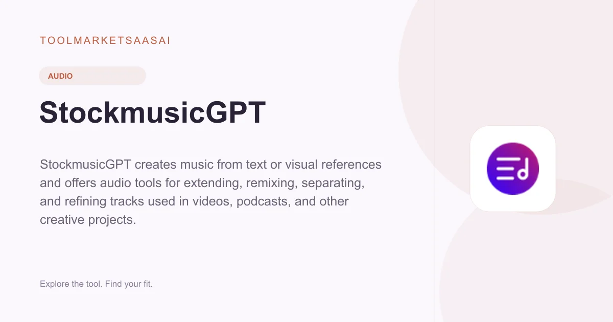 Editorial illustration for StockmusicGPT