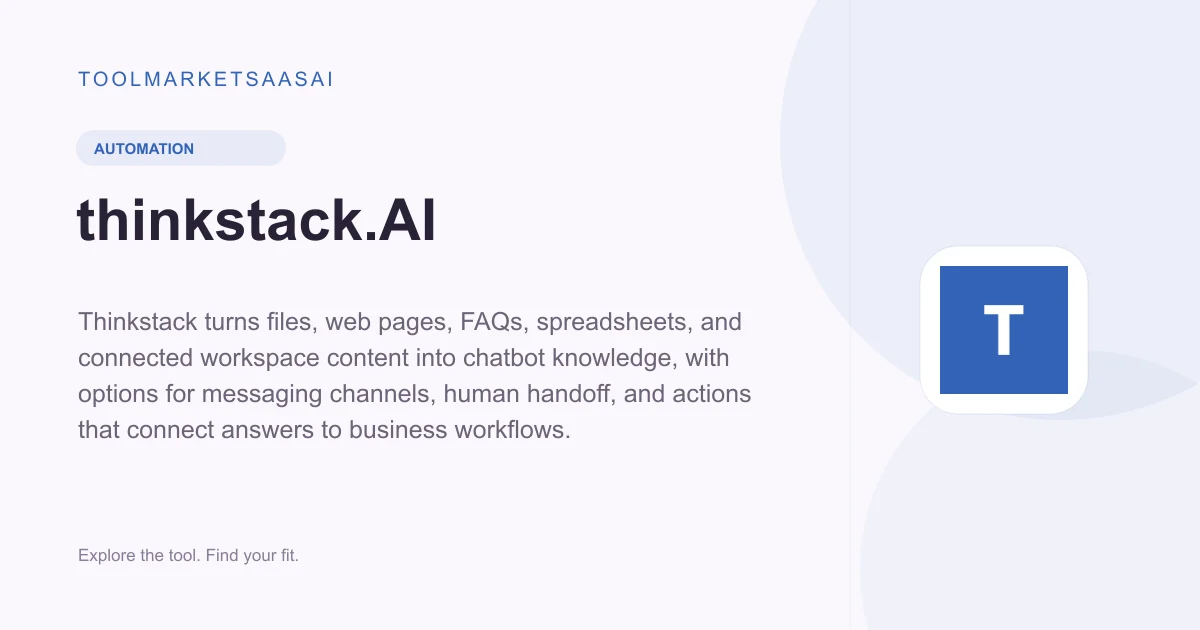 Editorial illustration for thinkstack.AI