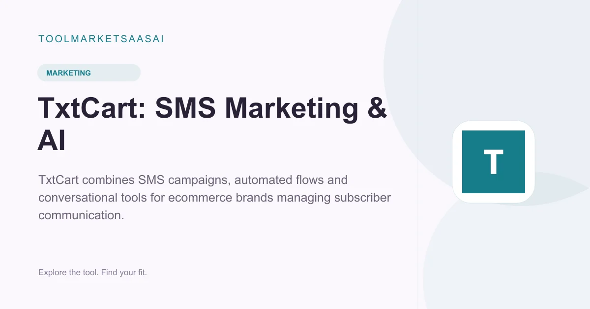 Editorial illustration for TxtCart: SMS Marketing & AI