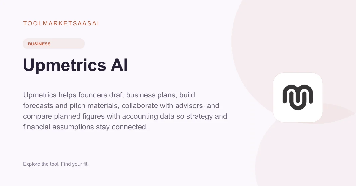 Editorial illustration for Upmetrics AI