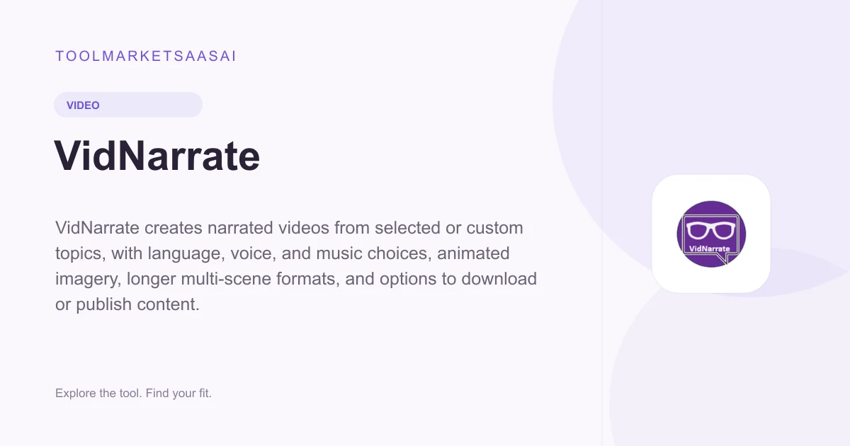 Editorial illustration for VidNarrate