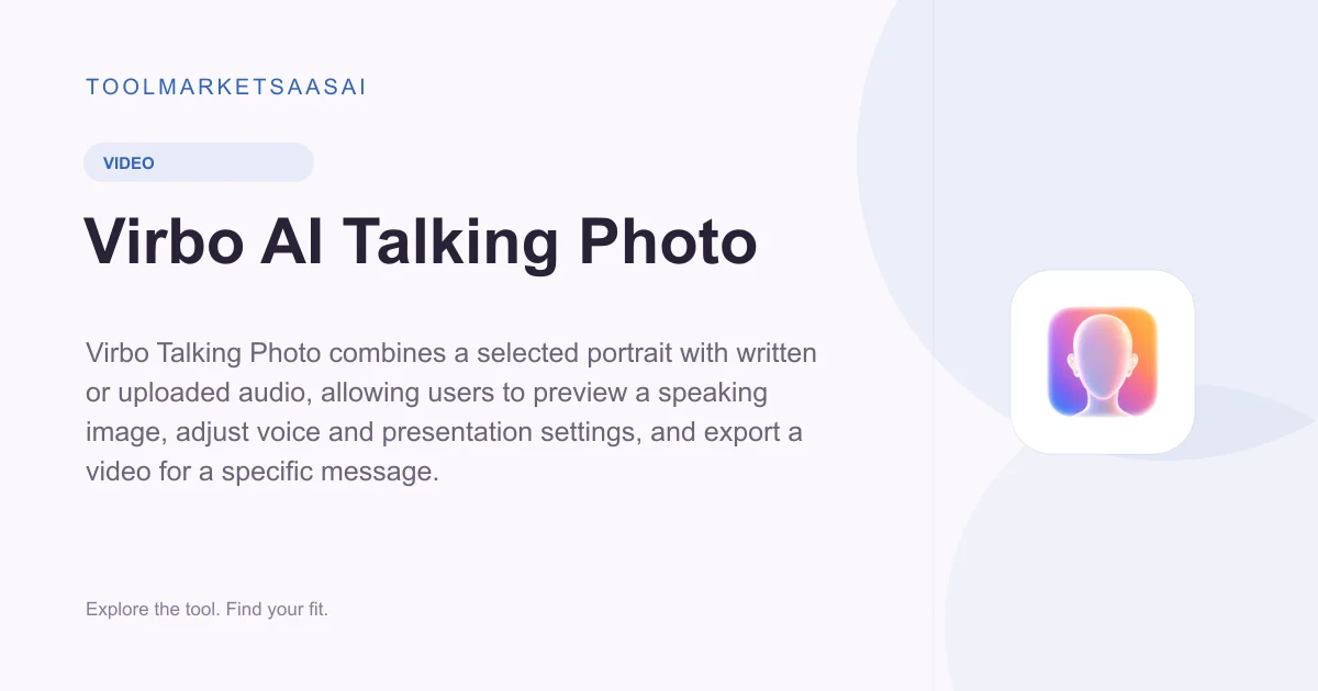 Editorial illustration for Virbo AI Talking Photo
